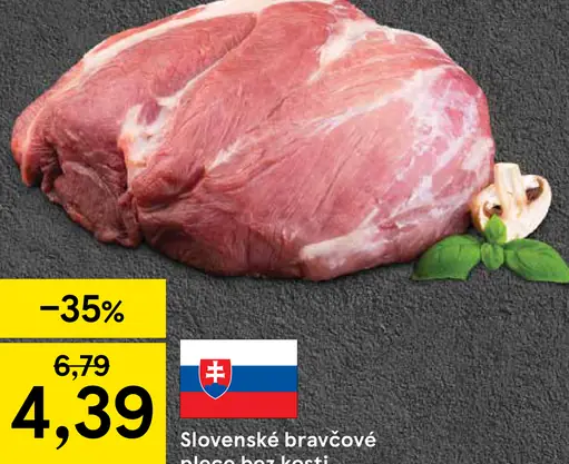 Slovenské bravčové plece bez kosti