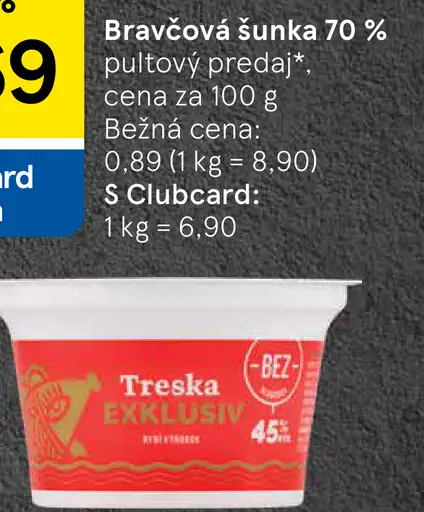 Bravčová šunka 80 %