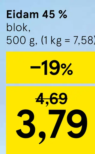 Eidam 45 % blok