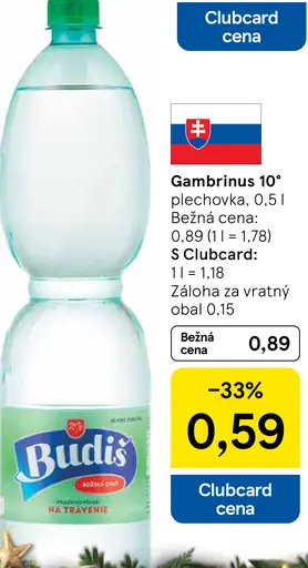 Budiš minerálna voda