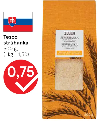 Tesco strúhanka