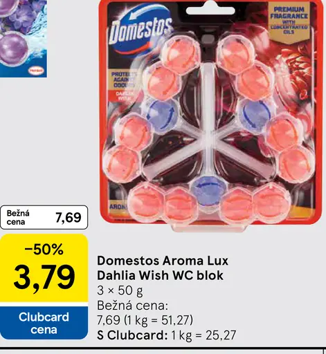 Domestos Aroma Lux Dahlia Wish WC blok