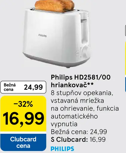 Philips HD2581/00 hriankovač