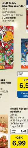 Lindt Teddy adventný kalendár