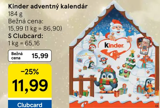 Kinder Adventný kalendár