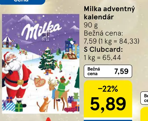 Milka Adventný kalendár