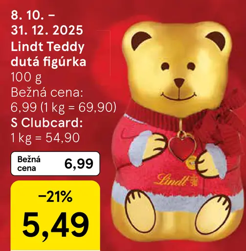 Lindt Teddy dutá figúrka