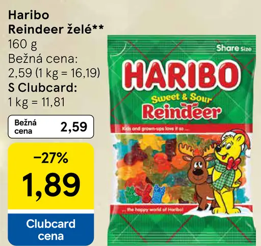 Haribo Reindeer želé