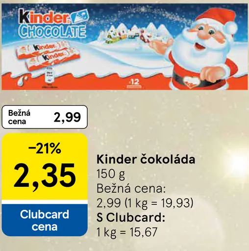 Kinder čokoláda