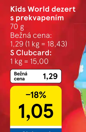 Kids World Dezert s prekvapením