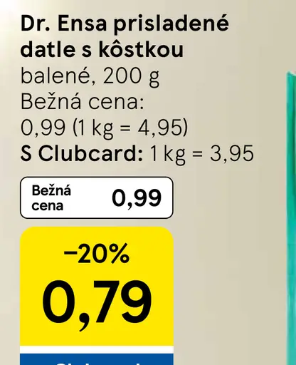 Dr. Ensa datle s kôstkou, prisladené