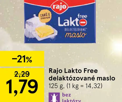 Rajo Lakto Free Delaktózované maslo