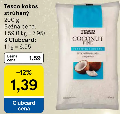 Tesco kokos strúhaný