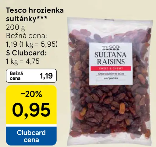Tesco hrozienka sultánky
