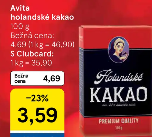 Avita holandské kakao