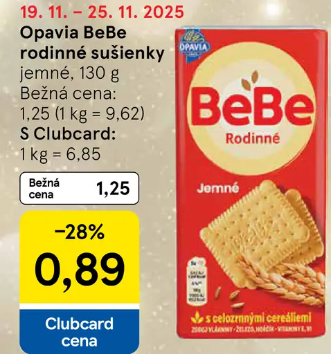 Opavia BeBe Rodinné jemné sušienky
