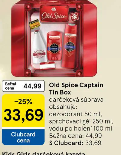 Old Spice Captain Tin Box darčeková súprava