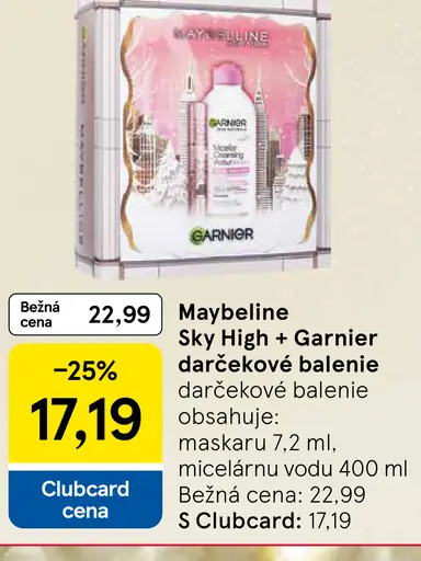 Maybelinne Sky High + Garnier darčekové balenie
