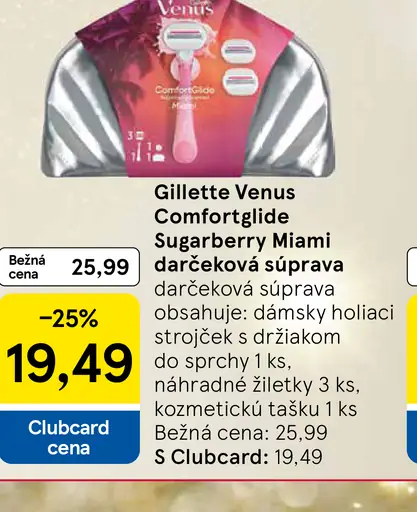 Gillette Venus Comfortglide Sugarberry Miami darčeková súprava