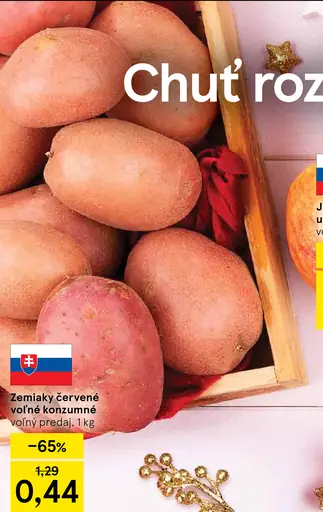 Zemiaky červené voľné konzumne