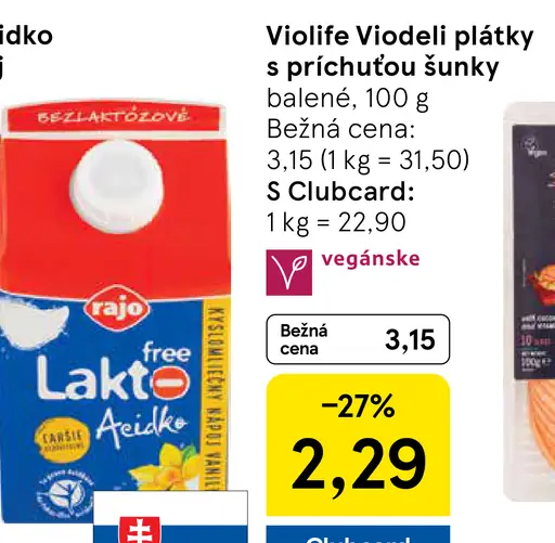 Rajo Lakto Free Acidko kyslomliečny nápoj vanilka