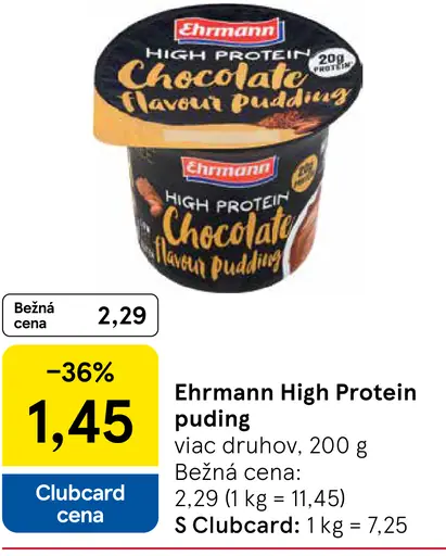 Ehrmann High Protein puding deľaktózaný