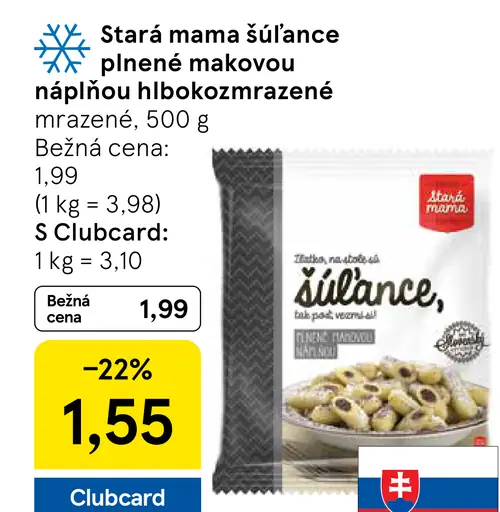 Stará mama šúľance plnené makovou náplňou