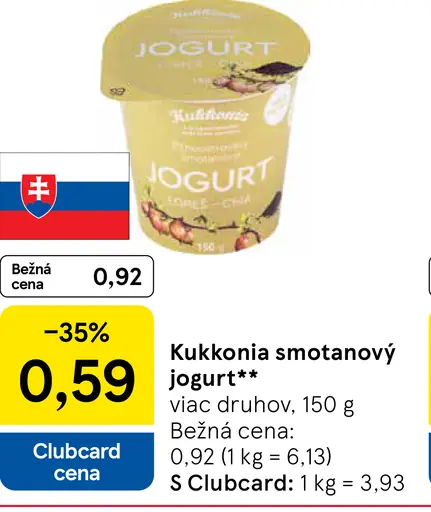 Kukkónia smotanový jogurt