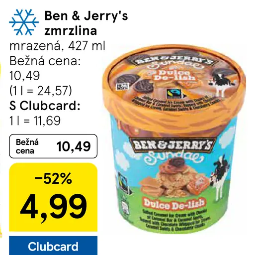 Ben & Jerry's zmrzlina Dulce De-Lish