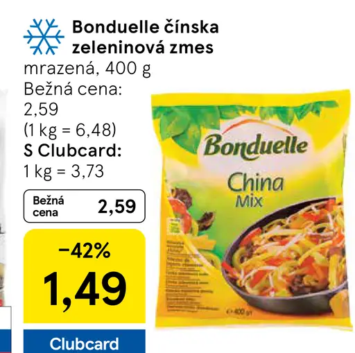 Bonduelle Čínska zeleninová zmes