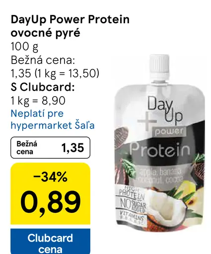 DayUp Power Protein ovocné pyré