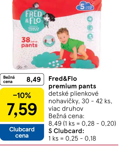 Fred&Flo premium pants detské plienkové nohavičky