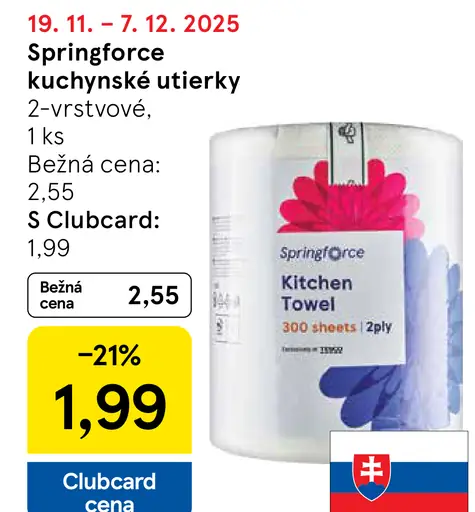 Springforce kuchynské utierky