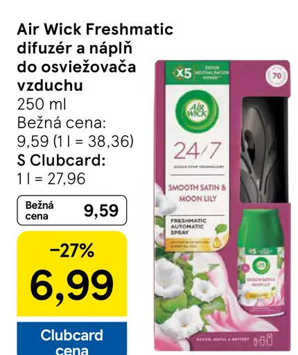 Air Wick Freshmatic difuzér a náplň do osviežovača vzduchu