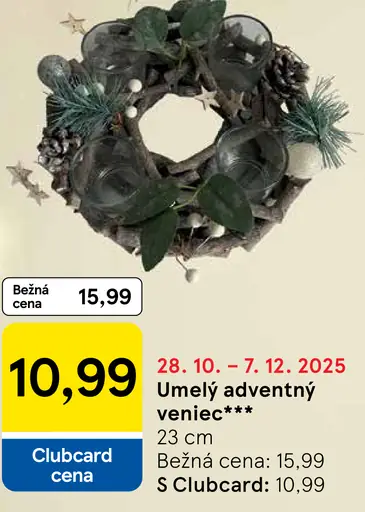 Umelý adventný veniec