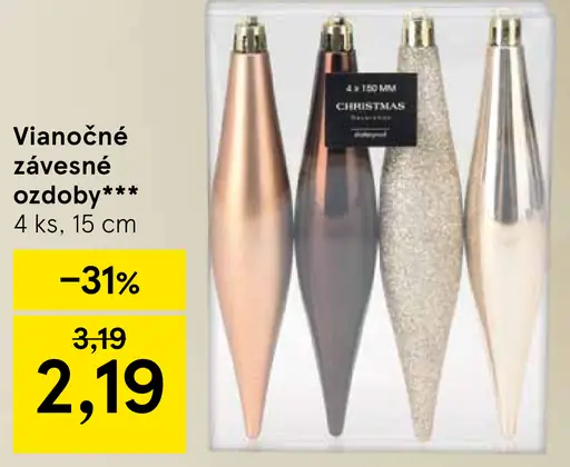 Vianočné ozdoby sada