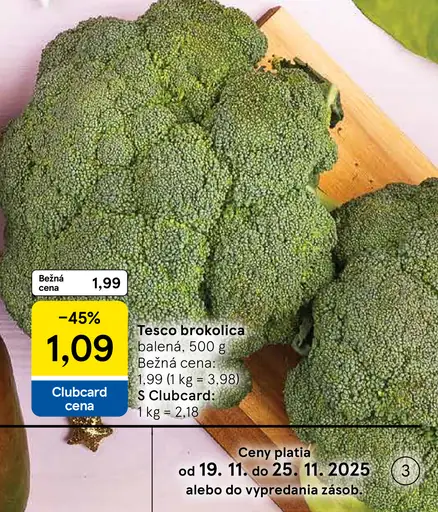 Tesco brokolica