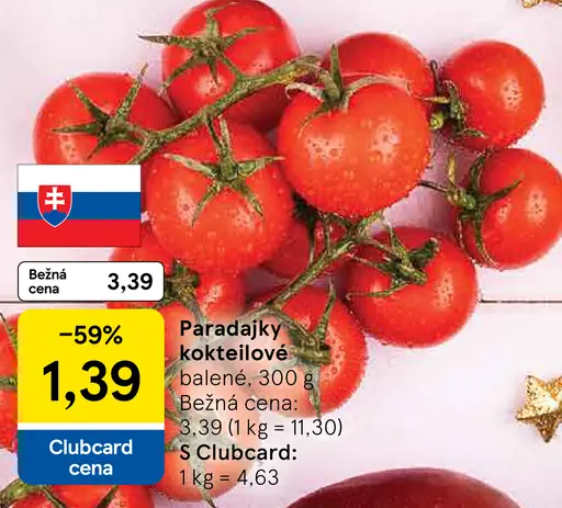 Paradajky kokteilové