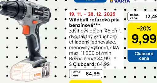 Wildbull reťazová píla benzínová