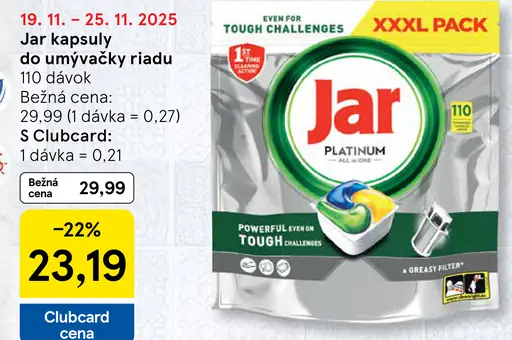 Jar kapsuly do umývačky riadu