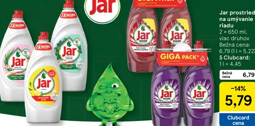 Jar prostriedok na umývanie riadu