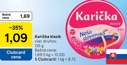 Karička klasik viac druhov