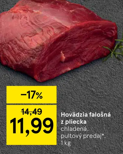 Hovädzia falošná z pliecka