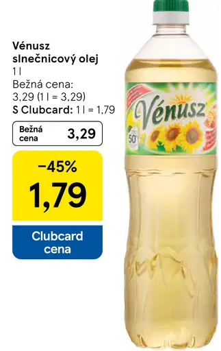 Vénusz Slnečnicový olej