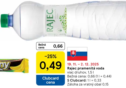 Rajec Pramenitá voda sýtená