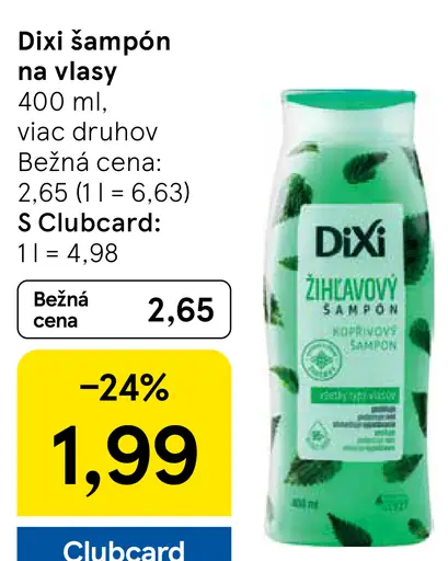 Dixi šampón na vlasy