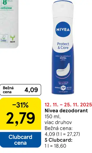 Nivea dezodorant