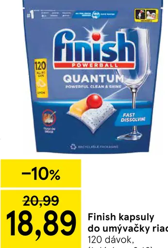 Finish Kapsuly do umývačky riadu