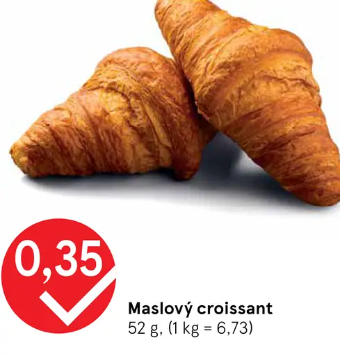 Maslový croissant