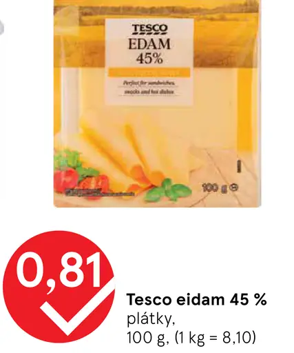 Tesco eidam 45 %